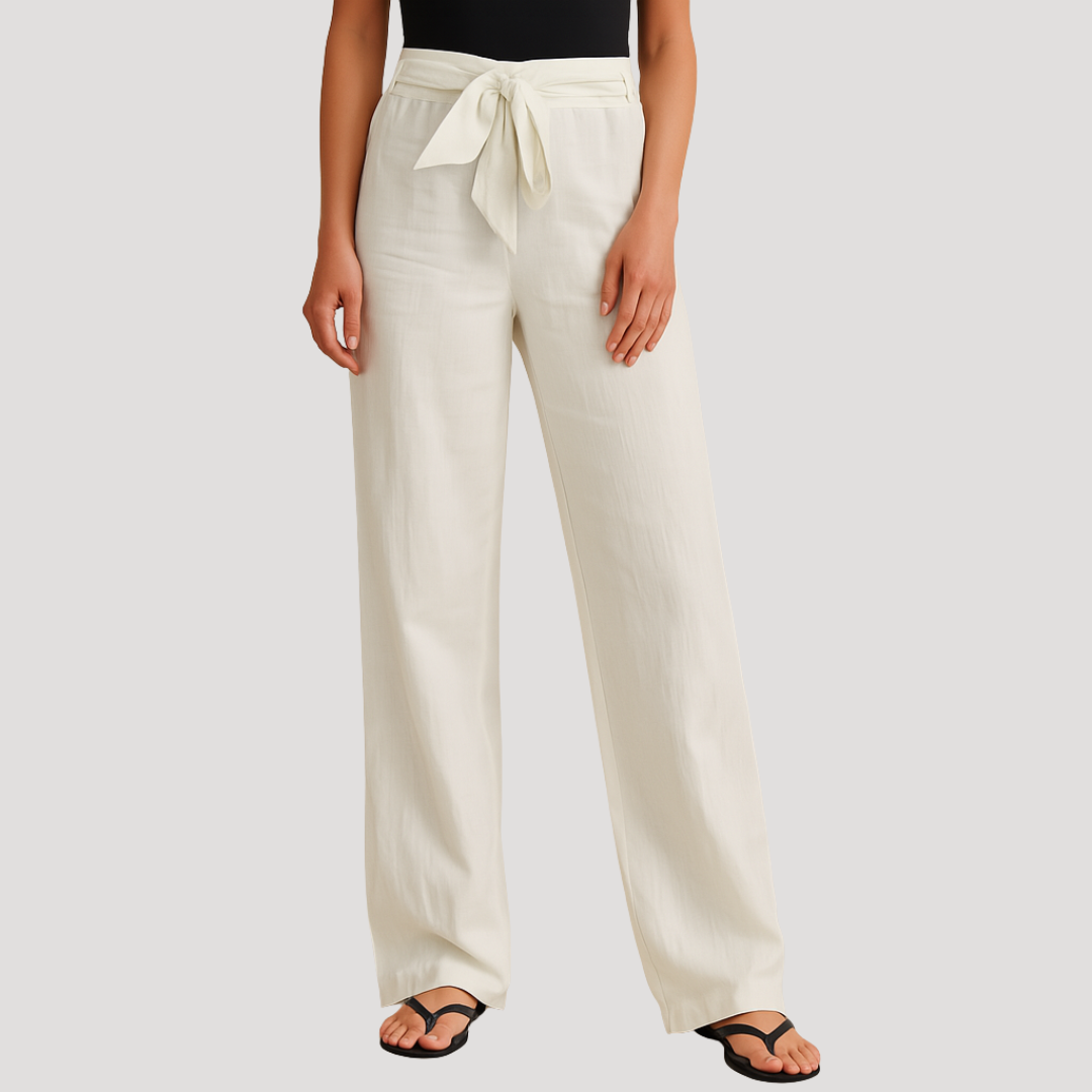 Linen Drawstring Trousers