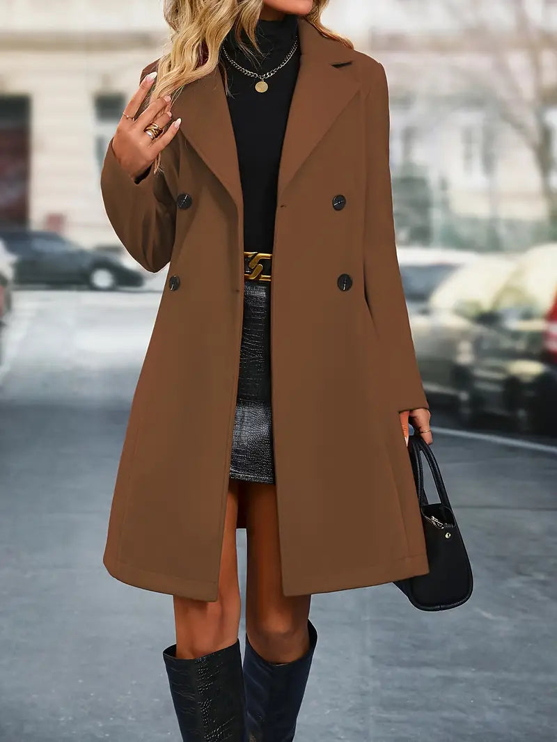 Chic Double Breasted Coat