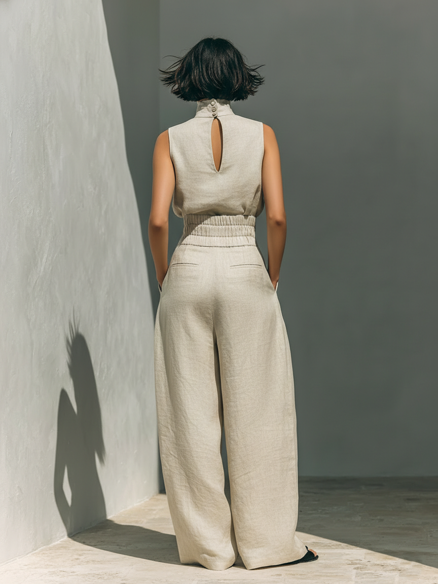 Minimalist Cotton-Linen Set