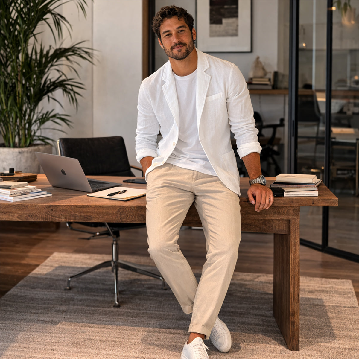 Lightweight Summer Linen Blazer