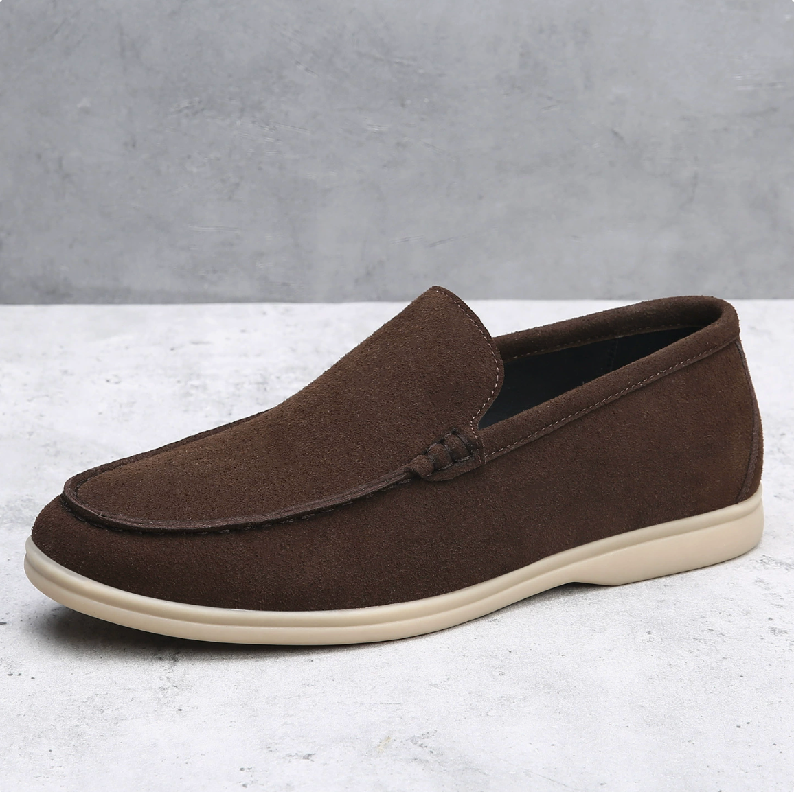 Suede Slip-On Loafers