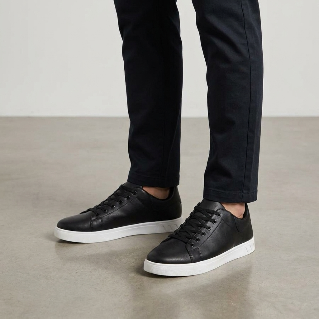Low-Top Lace-Up Casual Sneakers