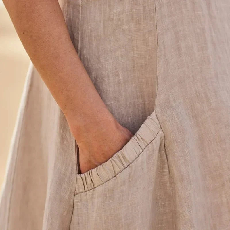 Linen Midi Dress