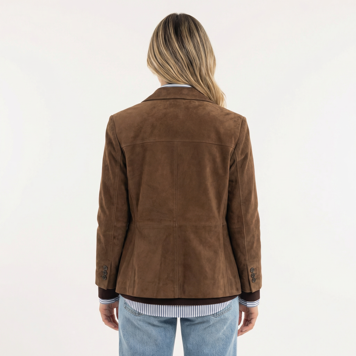 Winter Coat with Wide Lapel Relaxed Fit Long Sleeve Jacket