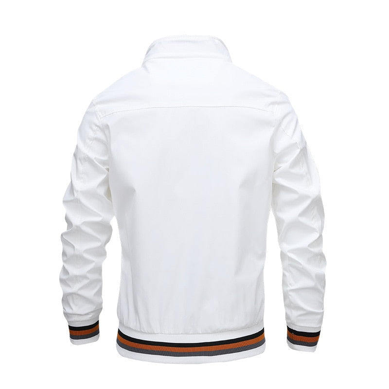 Andrew Zip Up Casual Classic Bomber Jacket