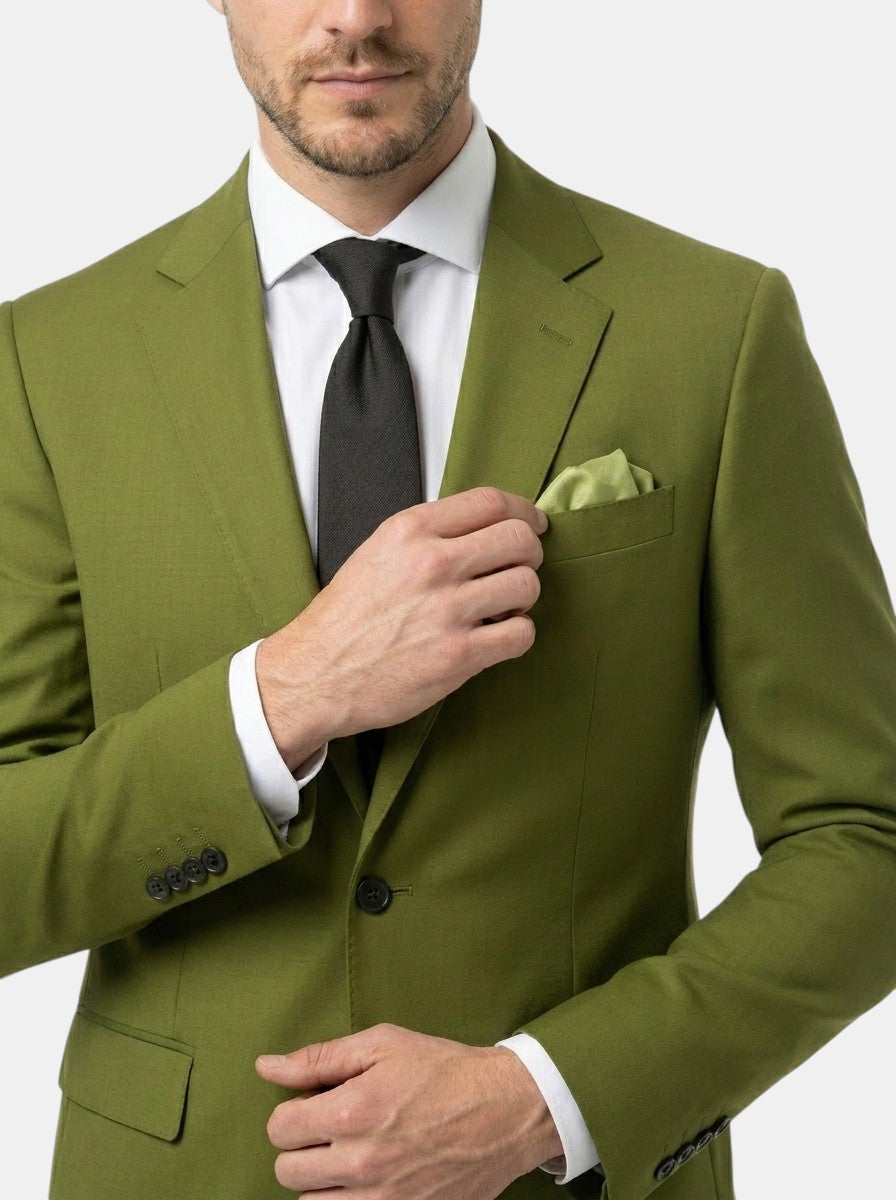 Slim Fit Two-Piece Suit with Notched Lapel