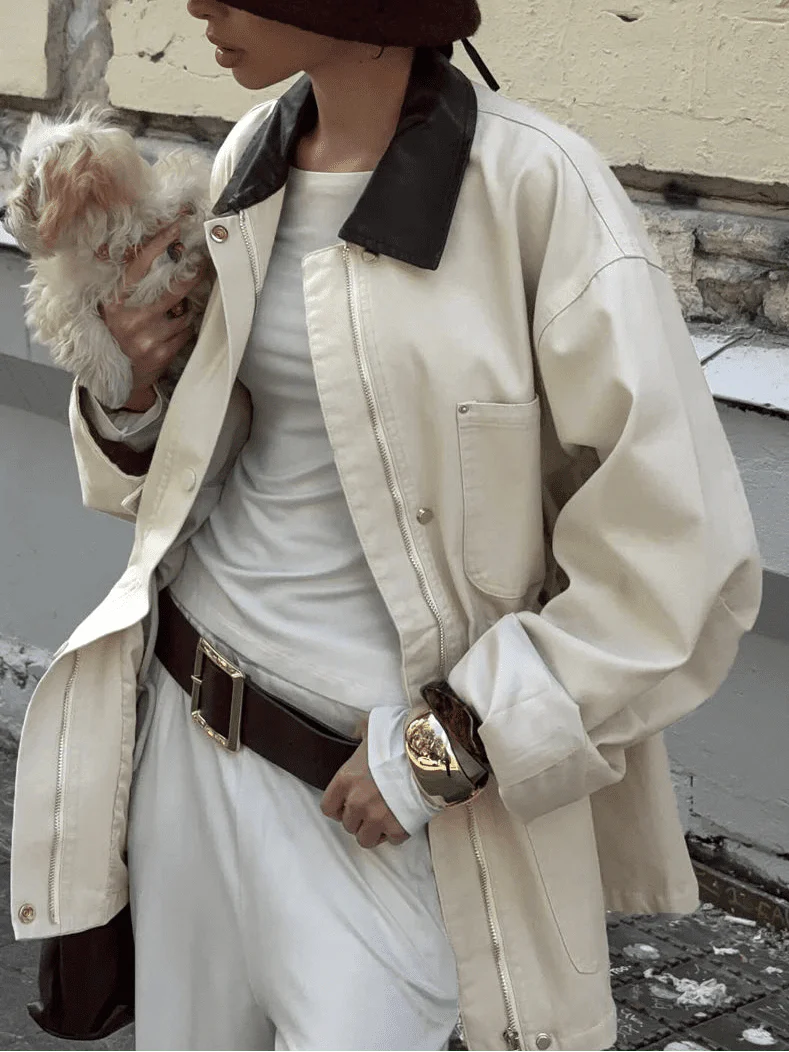 Drawstring Oversized Jacket