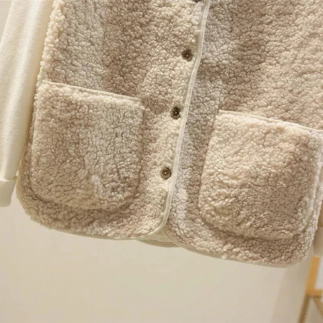 Elodie Sherpa Button-Front Gilet