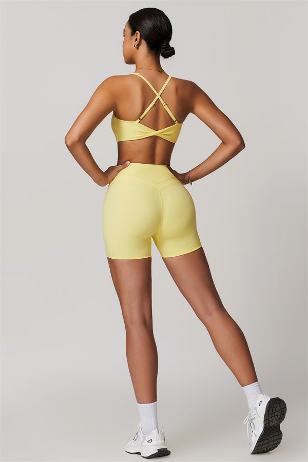 Crossback Sculpt Bra & Shorts Set