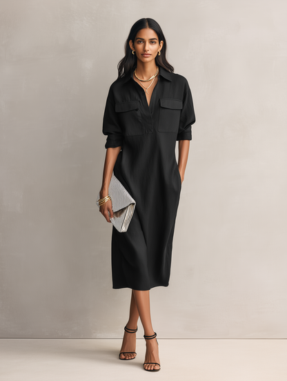 Elegant Blend Midi Dress