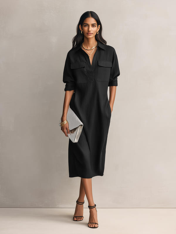 Elegant Blend Midi Dress