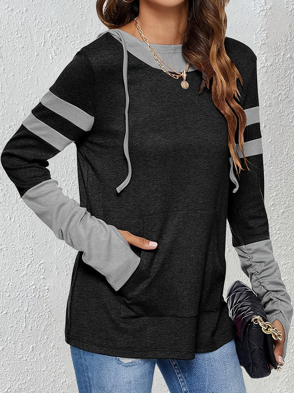 Coralie Colour-Block Thumbhole Hoodie