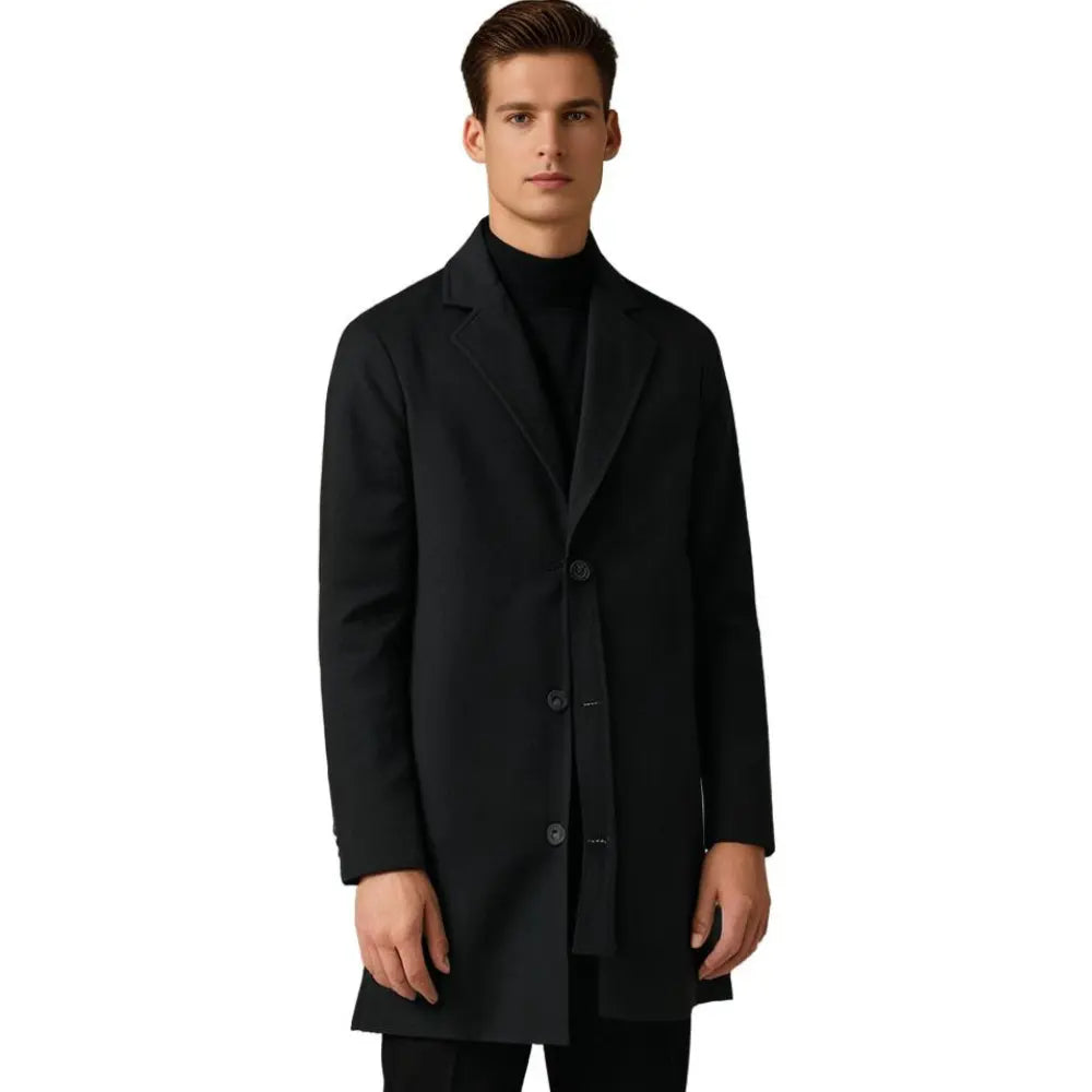 Classic Tailored Overcoat - Long Winter Coat for Smart or Casual Wear
