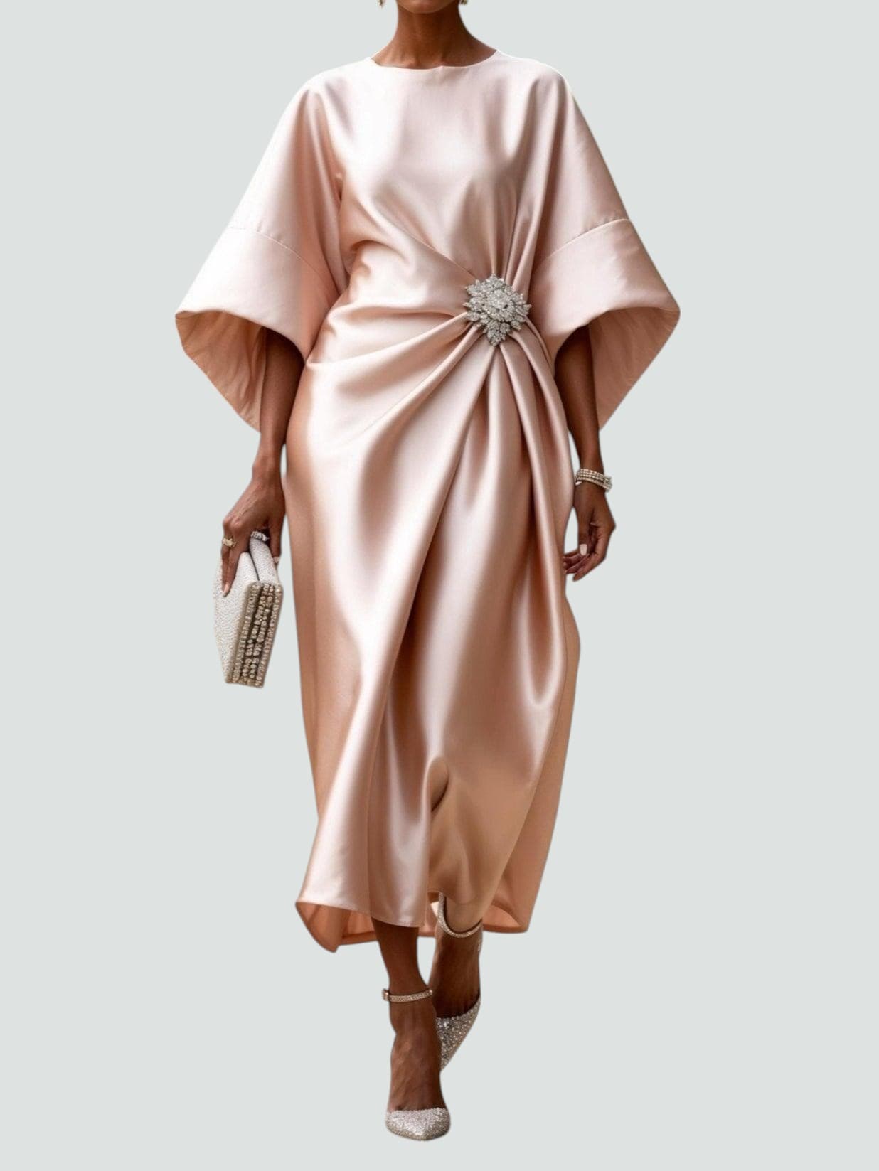 Satin Midi Dress