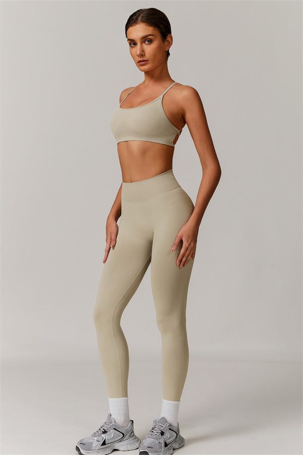 Cross-Back Bra & Sculpt Legging Set