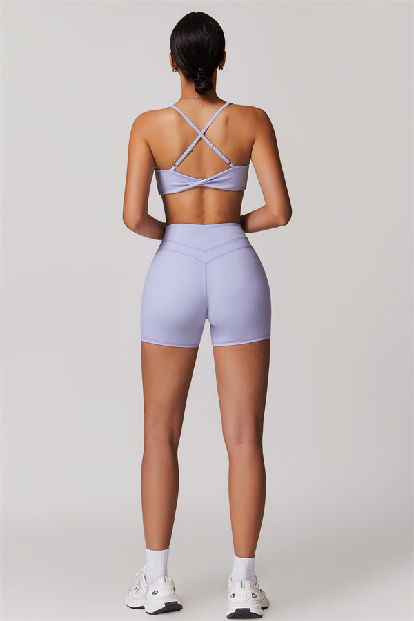 Crossback Sculpt Bra & Shorts Set