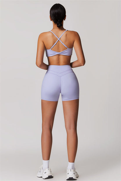 Crossback Sculpt Bra & Shorts Set