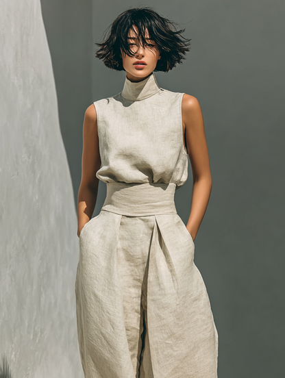 Minimalist Cotton-Linen Set