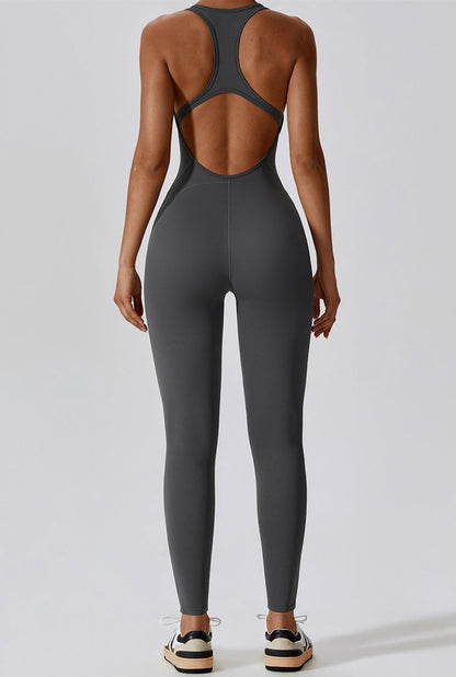 SculptFit Cutout Back Jumpsuit