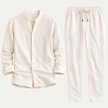 Linen Shirt and Trousers Set