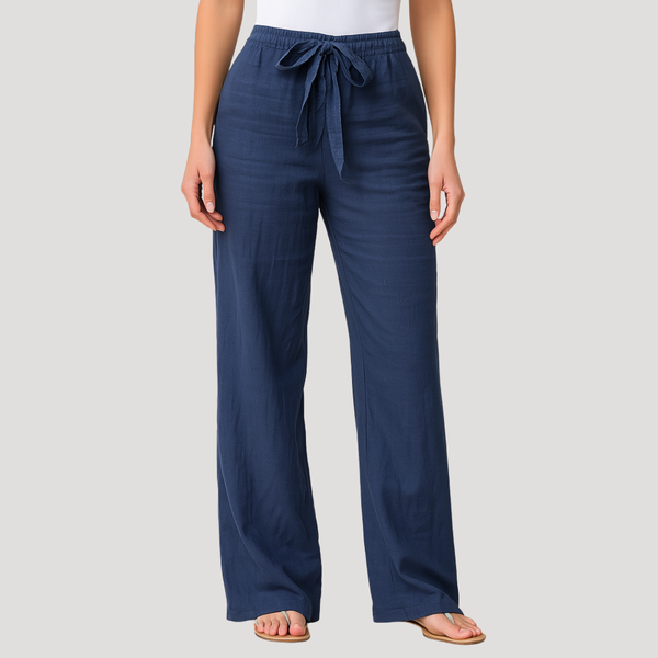Linen Drawstring Trousers