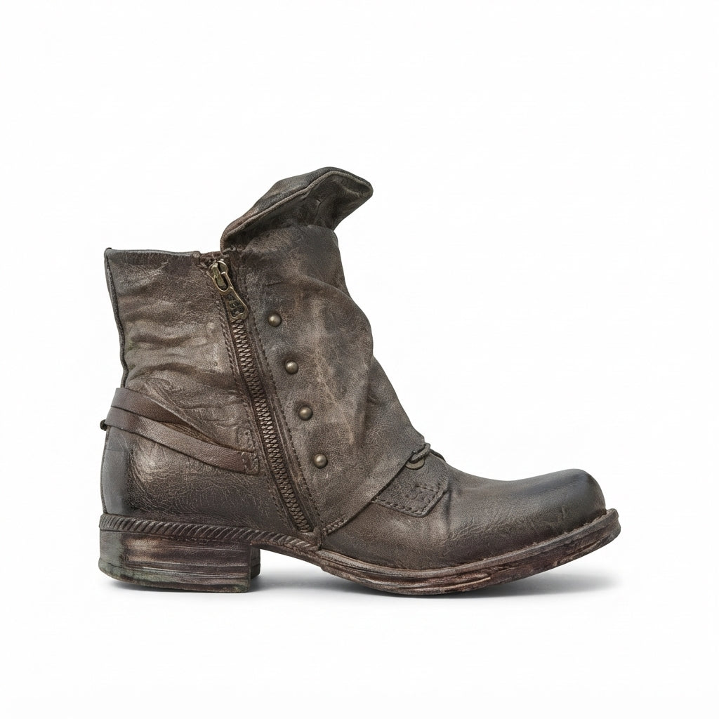 Celestine Faux Leather Chelsea Biker Boots