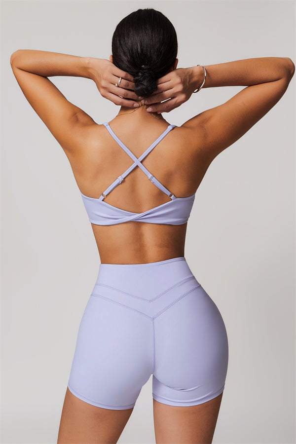 Crossback Sculpt Bra & Shorts Set