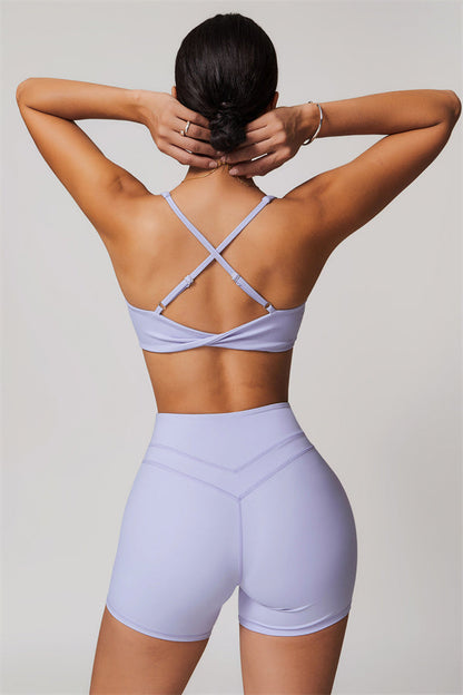 Crossback Sculpt Bra & Shorts Set