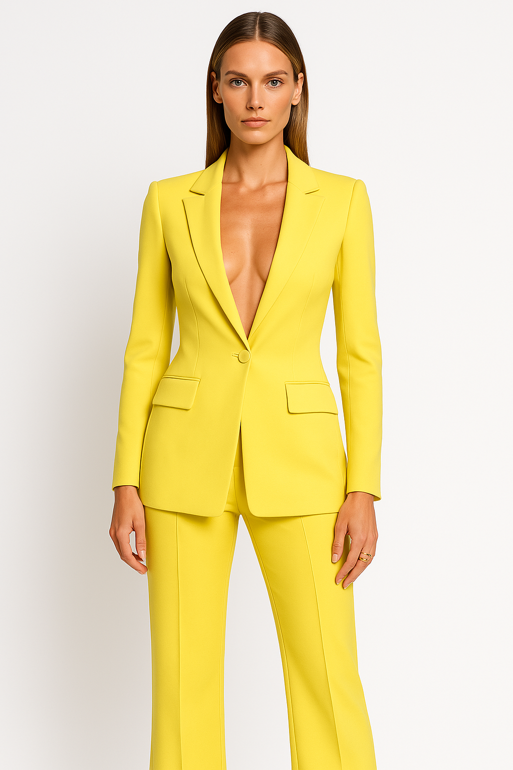 Stylish Two-Piece Blazer Set with Elegant Look