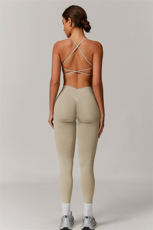 Cross-Back Bra & Sculpt Legging Set