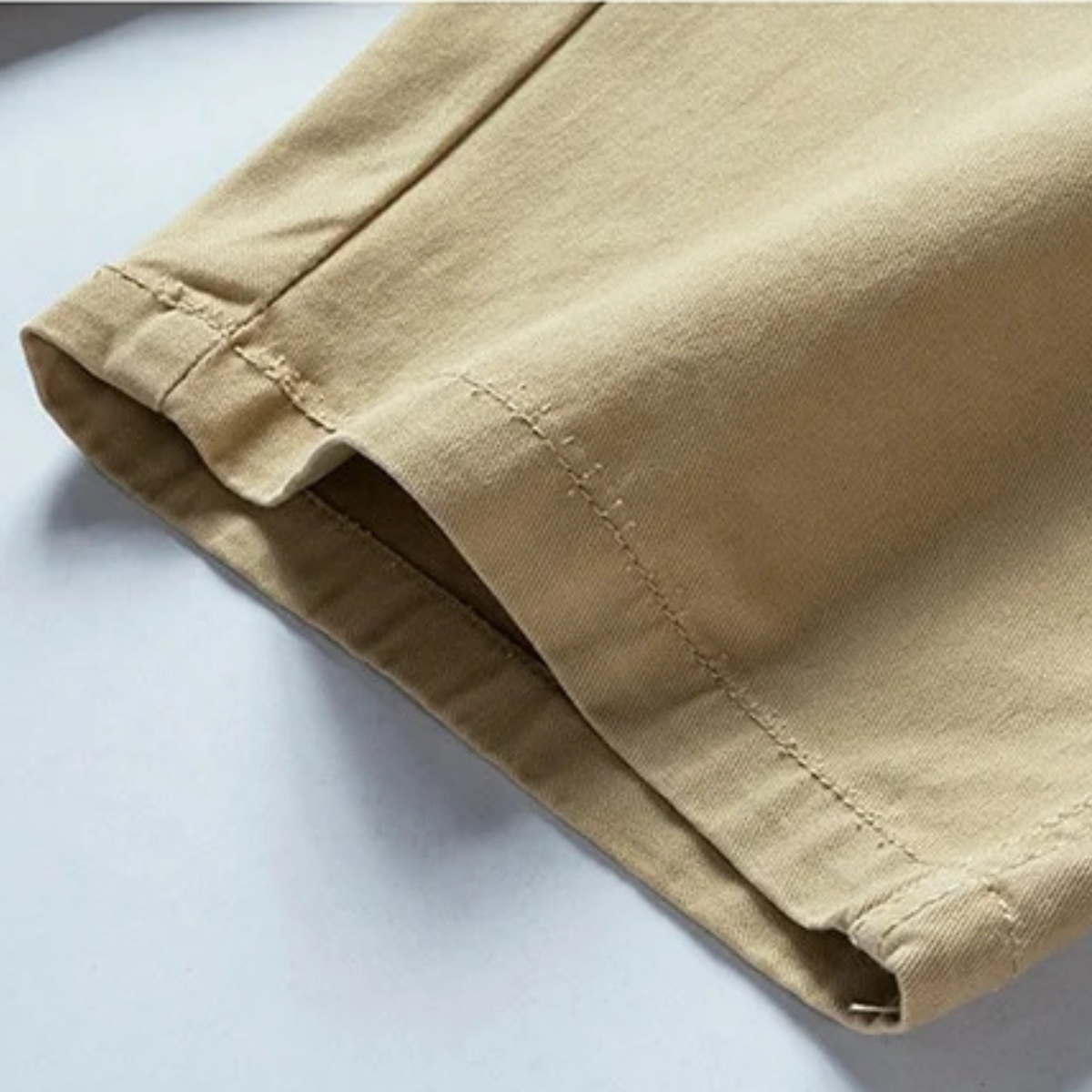 Cotton Relaxed Fit Casual Belted Shorts