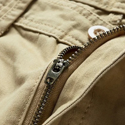 Cotton Relaxed Fit Casual Belted Shorts