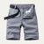 Cotton Relaxed Fit Casual Belted Shorts