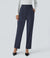 stretchy high-waisted pants