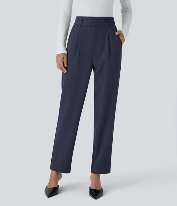 stretchy high-waisted pants