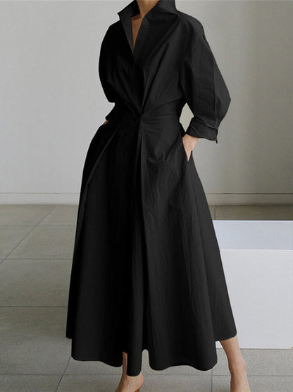 Elegant Dress with Buttons