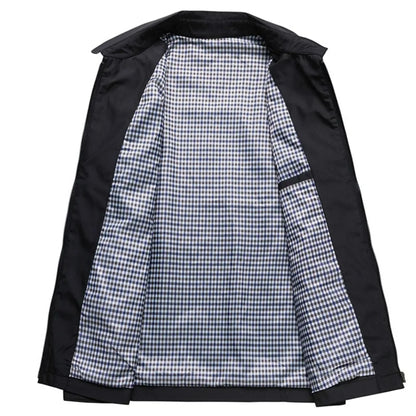 Ryan Men's Mantle – Elegant Waterproof Trench Coat with Classic & Timeless Style