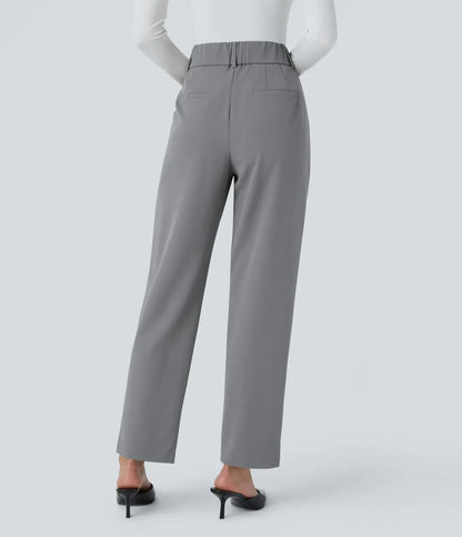 stretchy high-waisted pants