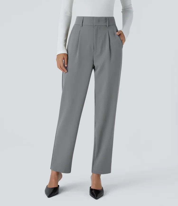stretchy high-waisted pants