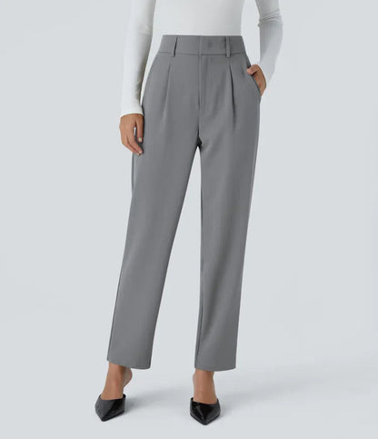 stretchy high-waisted pants