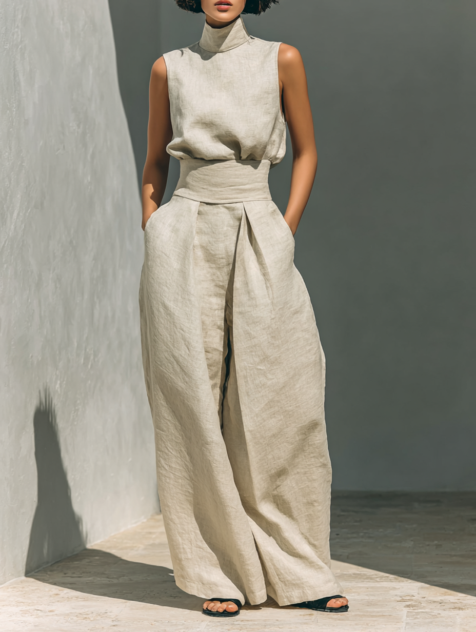 Minimalist Cotton-Linen Set