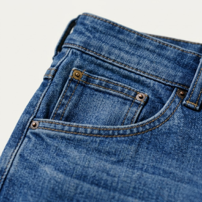 Loose Fit Multi Pocket Denim Cargo Shorts