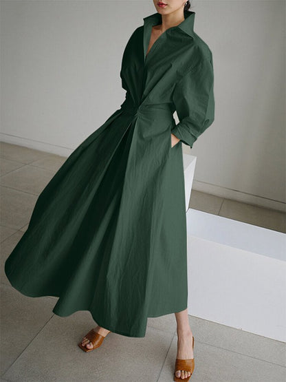 Elegant Dress with Buttons
