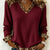 Hattie Statement V-Neck Top