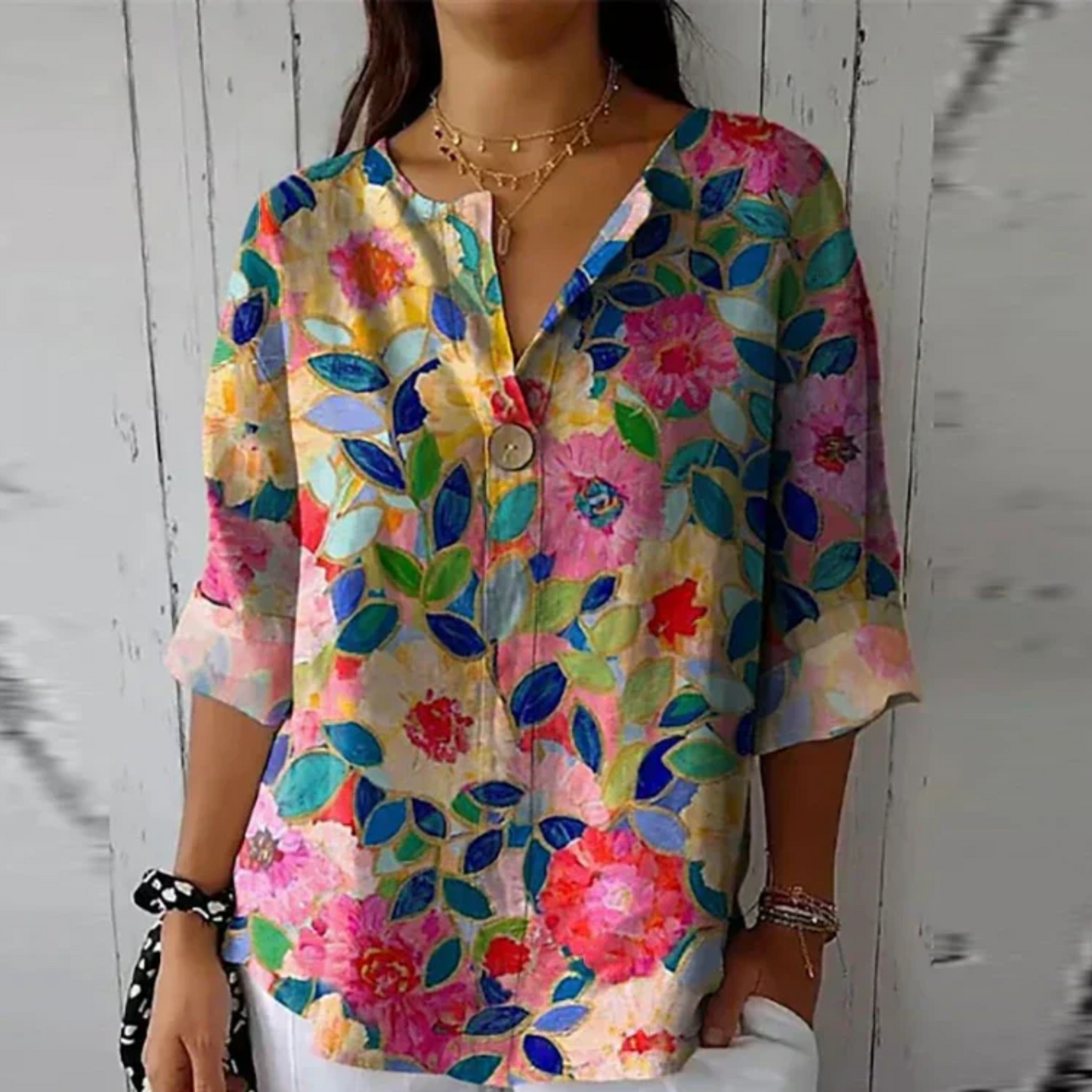 Elegant Floral Blouse