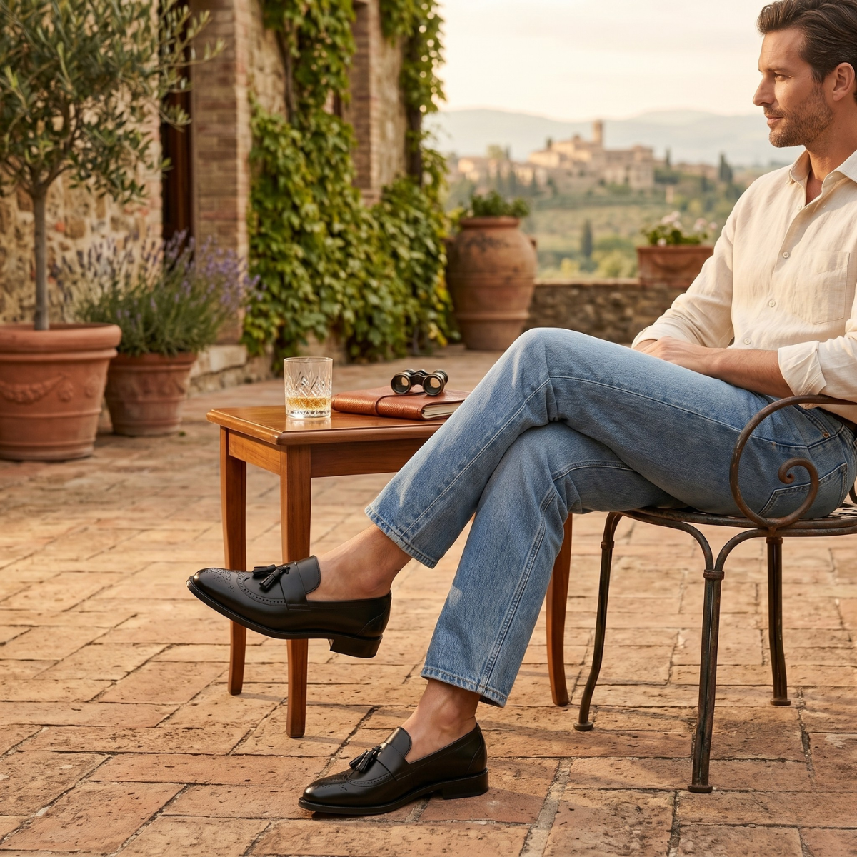 Leather Tassel Loafer