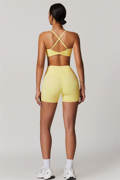 Crossback Sculpt Bra & Shorts Set