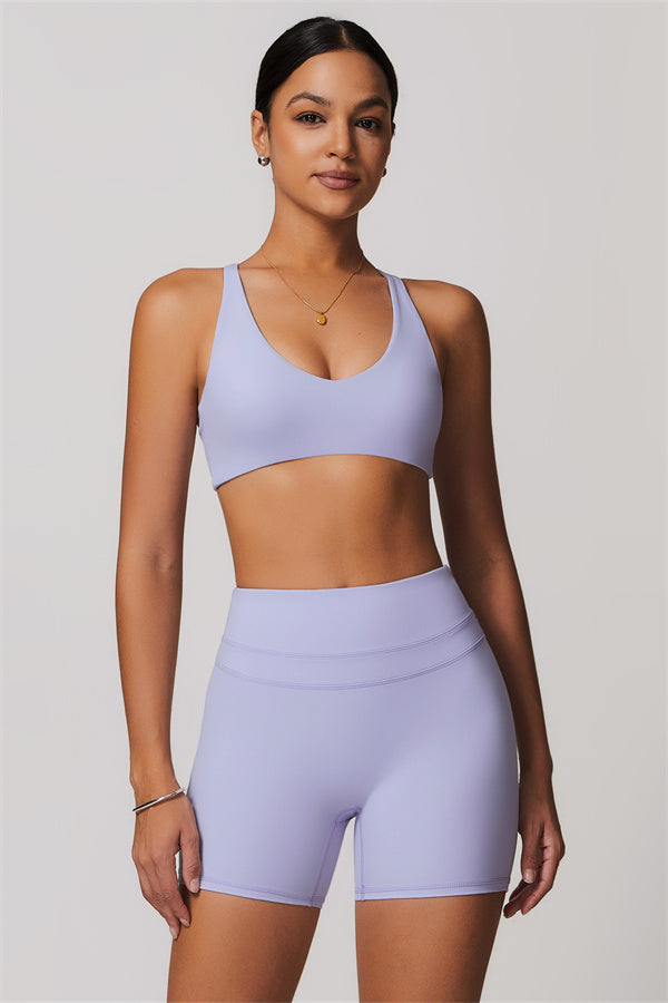 Crossback Sculpt Bra & Shorts Set