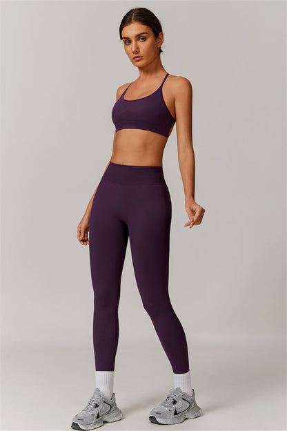 Cross-Back Bra & Sculpt Legging Set
