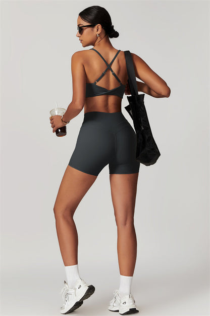 Crossback Sculpt Bra & Shorts Set